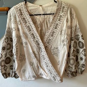 Free People V cross over top